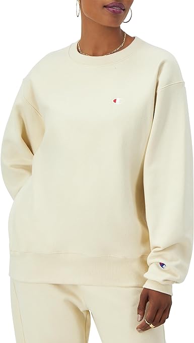 Champion, Reverse Weave, Oversized Fleece Crewneck Sweatshirt for Women