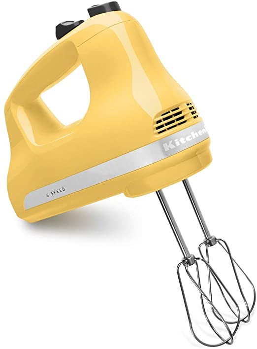 KitchenAid KHM512MY 5-Speed Ultra Power Hand Mixer, Majestic Yellow