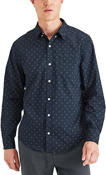 Dockers Men's Long Sleeve Signature Comfort Flex Shirt