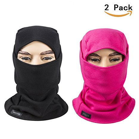 Fleece lined Balaclava, Winter Windproof Ski face Mask ,thermal Motorcycle Neck Warmer and Tactical Balaclava Hood by REDESS
