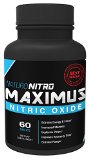 Naturo Nitro Maximus Nitric Oxide Tablets - High Potency Nitric Oxide No2 Booster and L-arginine Supplements - Allows You to Build Muscle Faster and Train Longer and Harder - Experience Skin Tearing Pumps That Last Hours After Training - Advanced Delivery System Fuels Your Body with 3 Different Types of Arginine Plus Citruline That Promotes Accelerated Muscle Growth and Rapid Gains - Improves Male Performance By Increasing Blood Flow to All the Right Places - Originally Developed for Competitive Body Builders Cross Fitters and Fitness Professionals - 60 Tablets