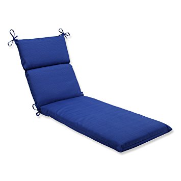 Pillow Perfect Indoor/Outdoor Fresco Chaise Lounge Cushion, Navy