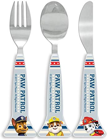 Paw Patrol Cutlery Set, 3 piece, Knife/Fork/Spoon Multi-Colour