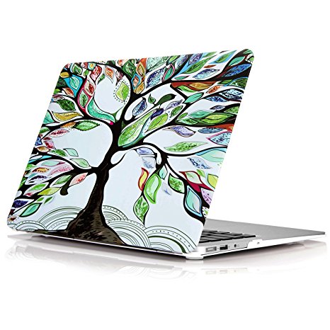 YMIX  Plastic Cover Snap on Hard Protective Case for 2016 Pro 15" with Touch Bar (A1707) , #Love Tree