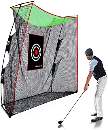 GALILEO Golf Practice Net Driving Range Golf Hitting Nets for Indoor Outdoor with Golf Training Aids (Variety of Options)