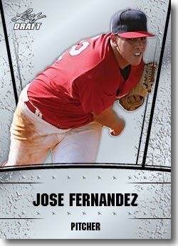 2011 Leaf Draft Silver Prospects Baseball Card #24 Jose Fernandez - Florida Marlins (Prismatic Design)(Rookie / Prospect)(Baseball Trading Cards)