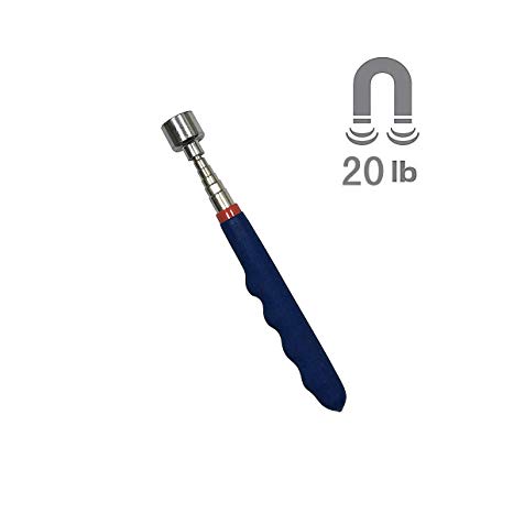 20 lbs Bastex Magnetic Telescoping Pick Up Tool for Small Metal Tools Extends from 7 to 30 inches / 185-720mm