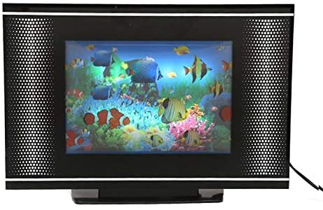 Lightahead LCD Black Screen Artificial Tropical Fish Aquarium Decorative Lamp Virtual Ocean in Motion