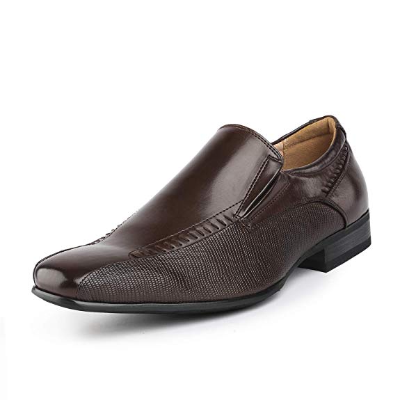 BRUNO MARC NEW YORK Men's Gordon Leather Lined Dress Loafers Slip-On Shoes