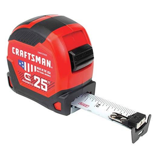 CRAFTSMAN Tape Measure 25-Foot, Magnetic (CMHT37625S)