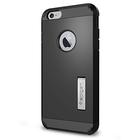 Spigen Tough Armor iPhone 6 Plus Case with Extreme Heavy Duty Protection and Air Cushion Technology for iPhone 6S Plus / iPhone 6 Plus - Smooth Black