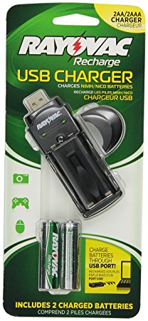 Rayovac Everyday-Use 2 Position USB Charger, PS19-2B GEN