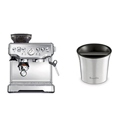 Breville BES870XL Barista Express Espresso Machine and Breville BCB100 Barista-Style Coffee Knock Box Bundle