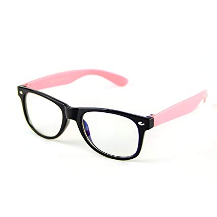 Cyxus Blue Light Blocking Glasses for Kids and Teens Anti Eyestrain Eyewear, Pink Frame