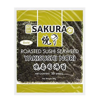 Sakura Sushi Nori Sheet Roasted Sushi Seaweed 28Gms.