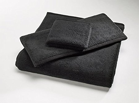 Home Source International MicroCotton Luxury Shower Towel, Black