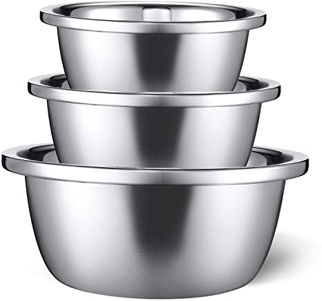 Alps Stainless Steel Mixing Bowls Set of 3