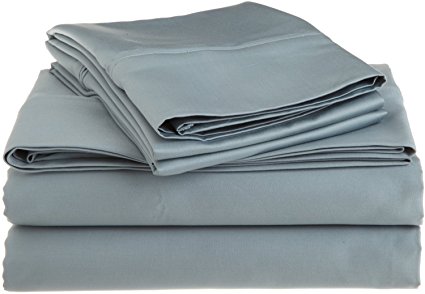 100% Egyptian Cotton Queen Sheet Set, 1200 Thread Count, Solid, Teal