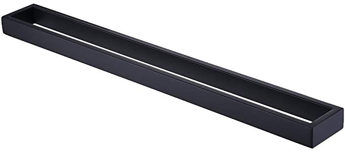 KES 24-Inch Bathroom Single Towel Bar Wall Mount Matte Black SUS 304 Stainless Steel, A23000S60-BK