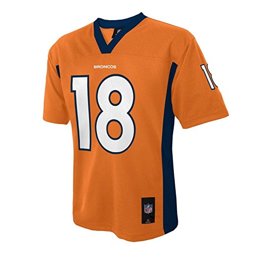 Peyton Manning #18 Denver Broncos NFL Youth Team Color Jersey Orange