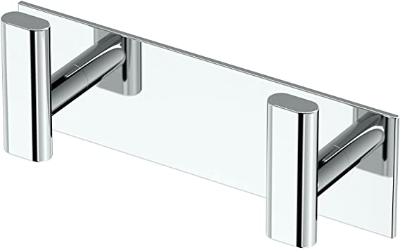 Gatco Elevate All Modern Décor Rectangle Double Hook, Chrome