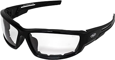 Clear Lens Motorcycle Padded Glasses Sunglasses ATV Quad Moped