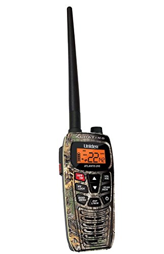 Uniden Atlantis 295 Handheld Floating 2-Way 6W Dual Band GMRS/VHF Marine Radio - Camoflauge