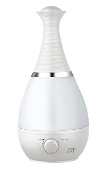 SPT SU-2550W Ultrasonic Humidifier with Fragrance Diffuser, White