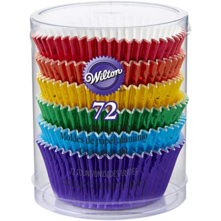 Wilton Primary Rainbow Colours Baking Cases, Standard, pack of 72