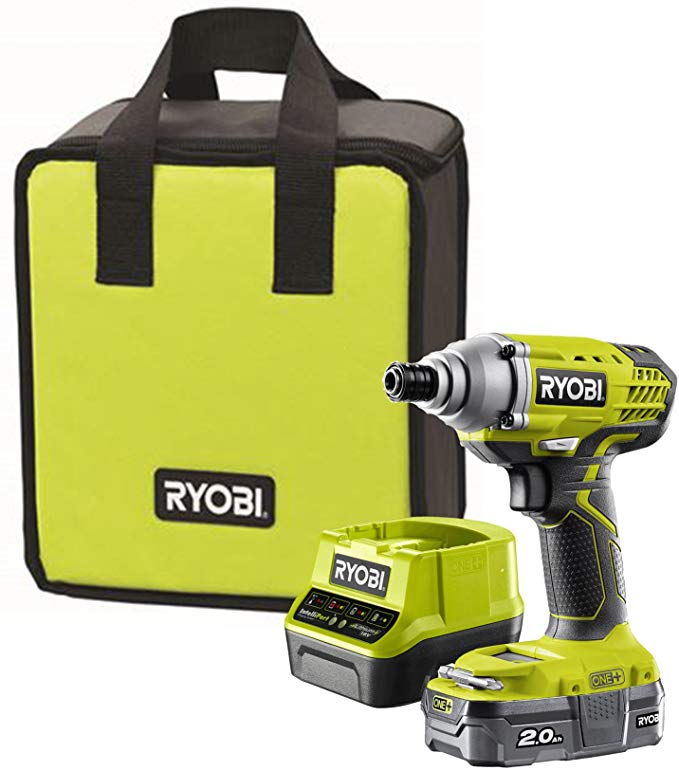 Ryobi R18IDP-120S 18V ONE  Cordless Impact Driver Starter Kit (1 x 2.0Ah)