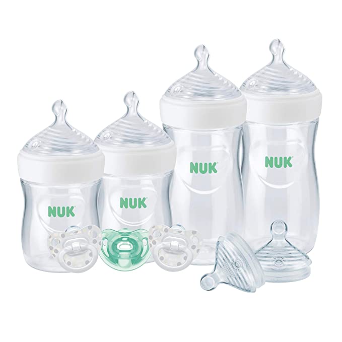 NUK Simply Natural Bottles with SafeTemp, Gift Set, 0  Months