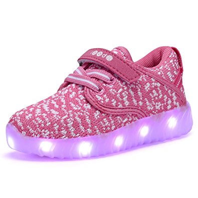 COODO Kids Boys and Girls LED Light Up Sneakers Flashing Shoes (Toddler/Little Kids)