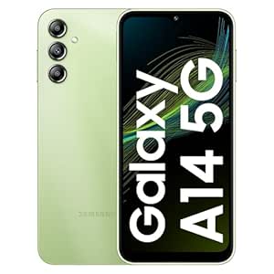 Samsung Galaxy A14 5G (Light Green, 4GB, 128GB Storage) | Triple Rear Camera (50 MP Main) | Upto 8 GB RAM with RAM Plus | Without Charger