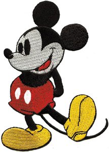 Disney Character Classic Mickey Mouse Embroidered Iron On Movie Patch LF-361