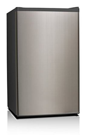 Midea WHS-121LSS1 Compact Single Reversible Door Refrigerator and Freezer 33 Cubic Feet Stainless Steel