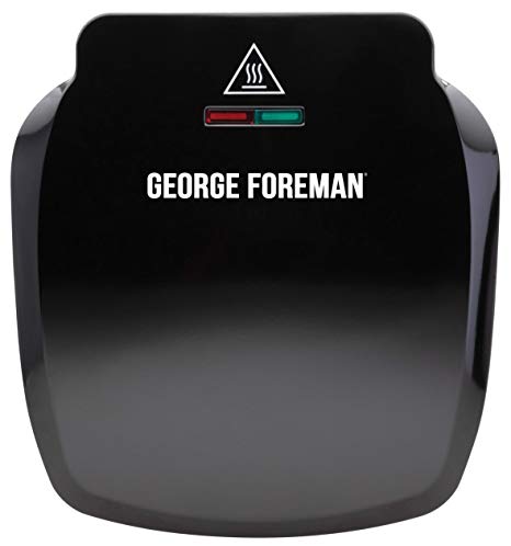 George Foreman Compact 2-Portion Grill 23400 - Black