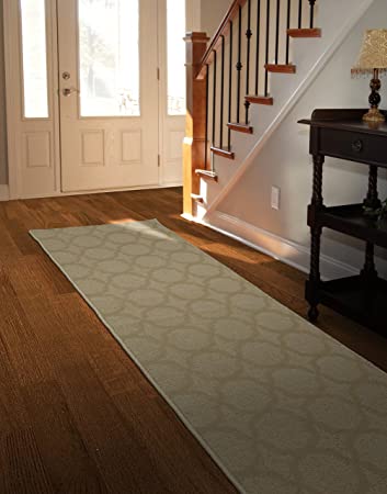 Garland Rug Sparta 2-Feet by 8-Feet, Tan