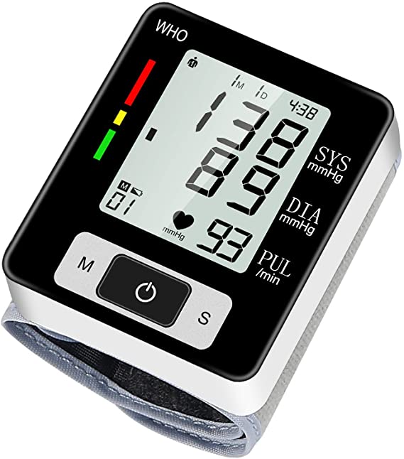 Blood Pressure Monitors, Large LCD Display, Fully Accurate Automatic Digital BP Machine for Home Use Irregular Heartbeat & Hypertension