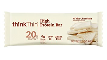 thinkThin High Protein Bars, White Chocolate, 2.1 oz Bar (10 Count)