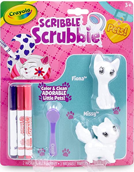 Crayola Scribble Scrubbie Pets, Cats, Kids Toys, Gift for Girls & Boys, Age 3, 4, 5, 6