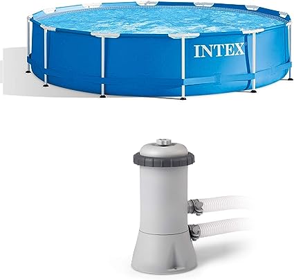 Intex 12Ft x 30In Swimming Pool & Intex 530 GPH Pool Cartridge Filter Pump