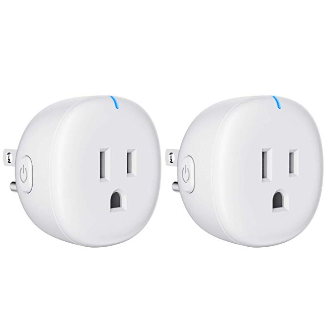 WiFi Smart Plug, Maxcio Smart Outlet Works with Alexa Echo Google Home Ifttt, Timer/Schedule Function, App Remote Control from Anywhere, No hub Required, Only Support 2.4Ghz - 2 Packs