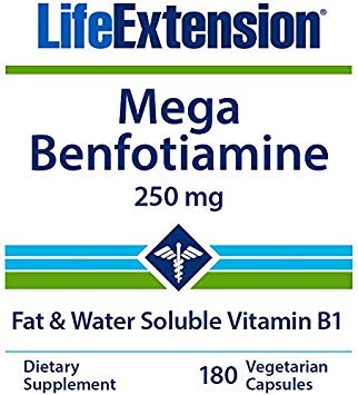 Life Extension Mega Benfotiamine, 250 mg, 180 Veg caps