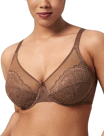 HSIA Minimizer Bras for Women Full Coverage Underwire Bras Plus Size Lifting Lace Bra for Heavy Breast