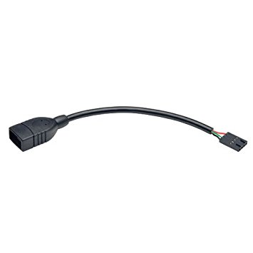 TRIPP LITE USB 2.0 to USB Motherboard 4-Pin IDC Header Cable 6-Inch (U024-06N-IDC)