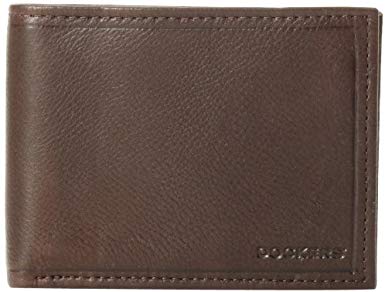 Dockers Men's Bifold Leather Wallet - Thin Slimfold RFID Blocking Security Smart Extra Capacity