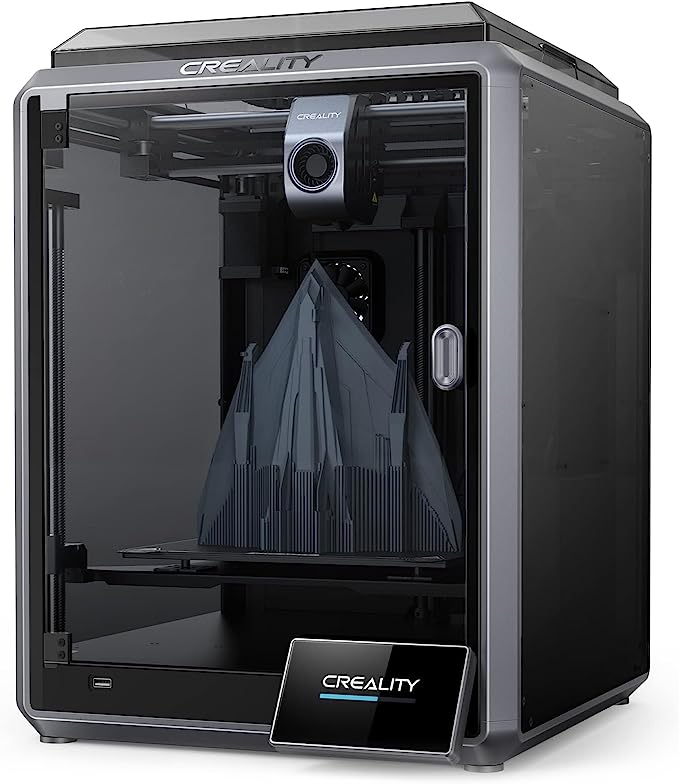 Official Creality K1 3D Printer - 600 mm/s High-Speed, Upgraded 0.1 mm Smooth Detail, Auto Leveling, Dual Fans Cooler, Straight Out of The Box for Beginners, Printing Size 8.66x8.66x9.84 inch