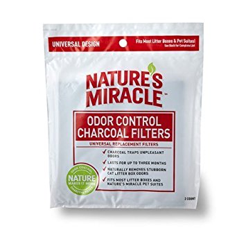 Natures Miracle Odor Control Universal Charcoal Filter, 6-pack