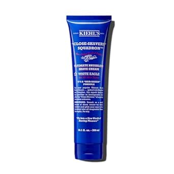 Kiehl's Ultimate Brushless Shave Cream with Menthol White Eagle, for All Skin Types, with Menthol & Camphor, Instant Refreshing & Cooling Effect, Minimizes Irritation, Primes Skin for Close Shave