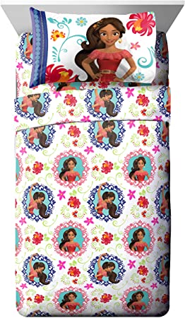 Disney Elena of Avalor Dancing Script 3 Piece Twin Sheet Set